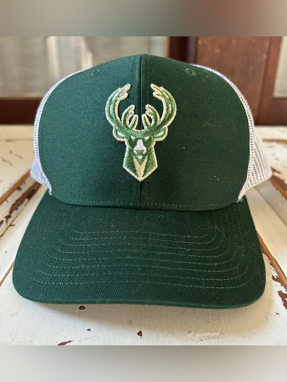 47 Milwaukee Bucks Trucker Snapback Green White One Size NBA Hat